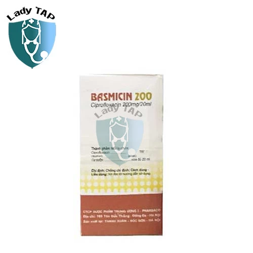 Basmicin 200mg/20ml - Thuốc tiêm điều trị nhiễm khuẩn hiệu quả